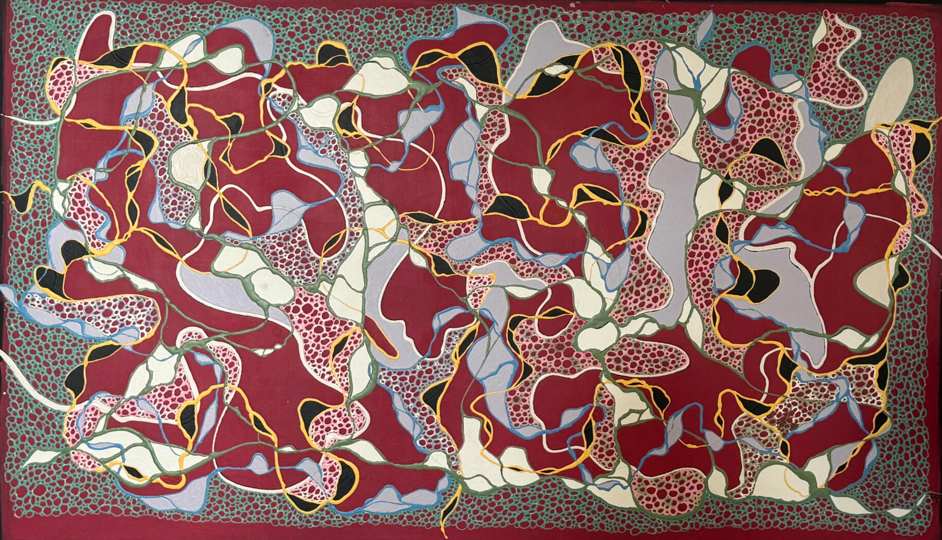 Harlequin Acrylic on Canvas 85x158 $1,150