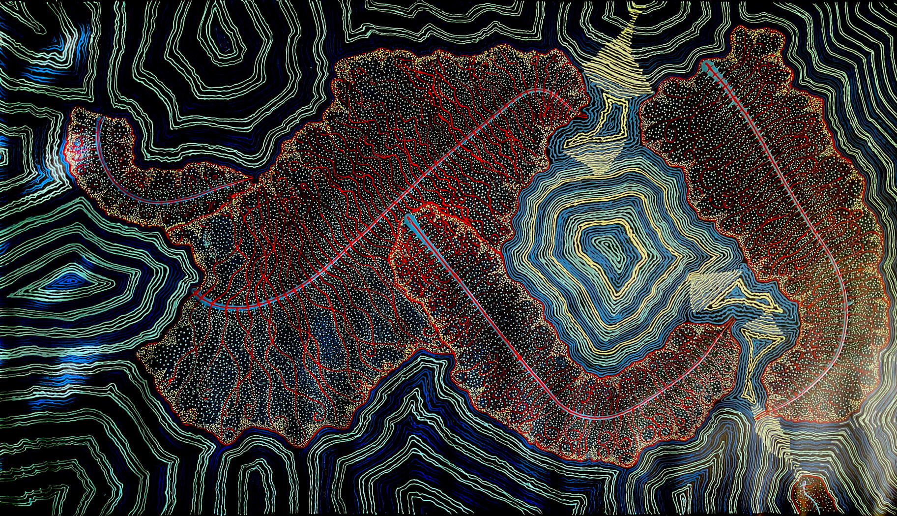 Nudibranch Love Acrylic on Canvas 89x154 $1,150