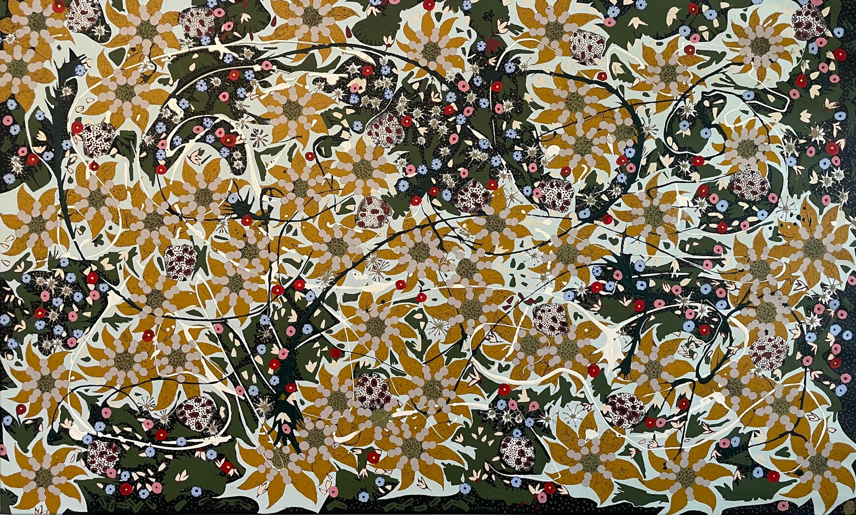 Petals in Motion Acrylic on Canvas 96x158 $1,150/